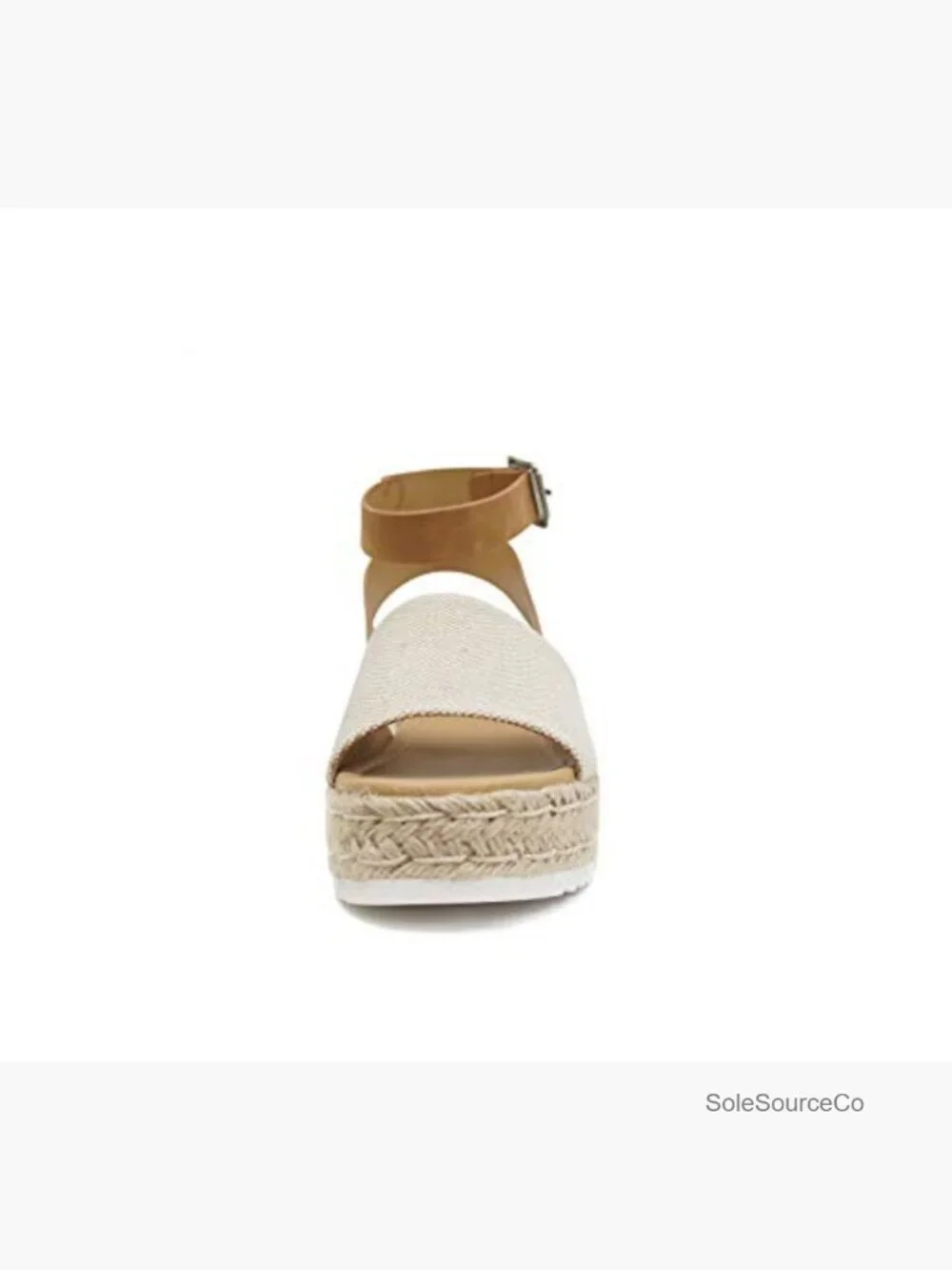 Open Toe Espadrille Wedge Sandals Ankle Strap Platform Flatform Casual